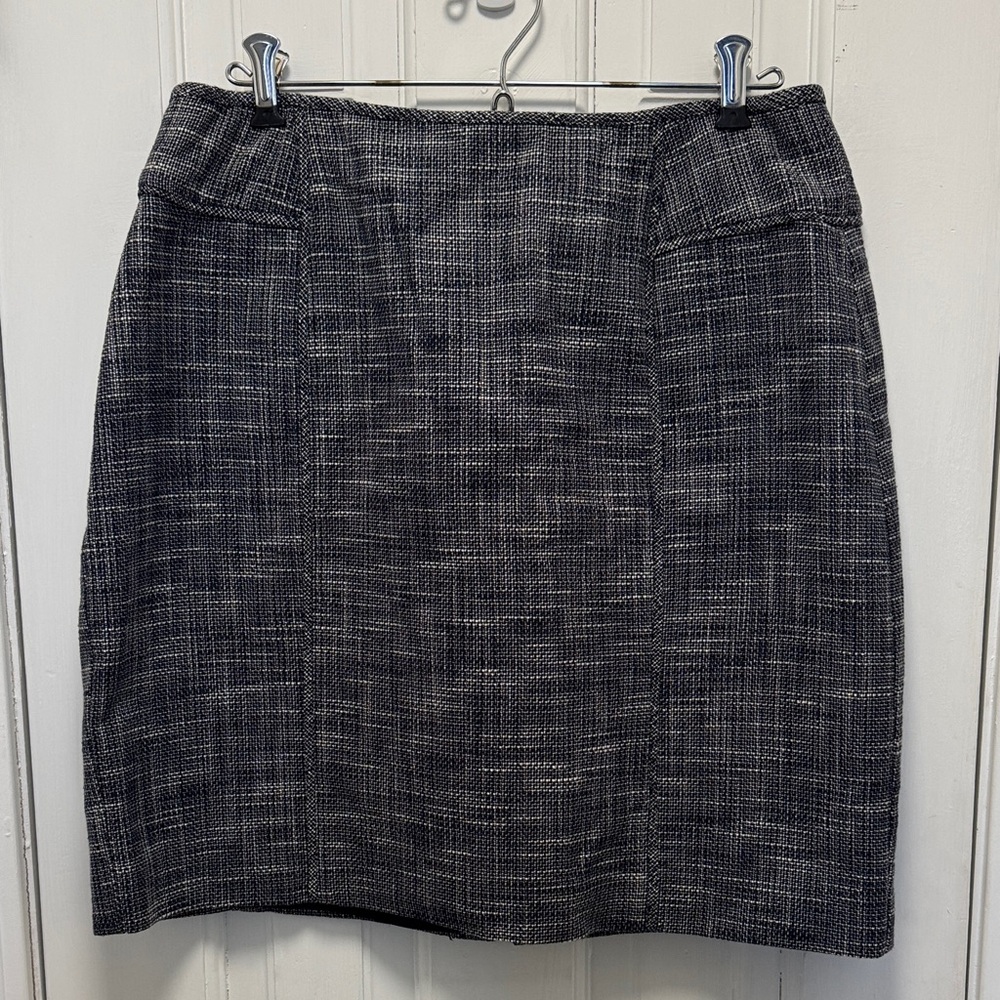 Banana Republic Navy and Gray Pencil Skirt